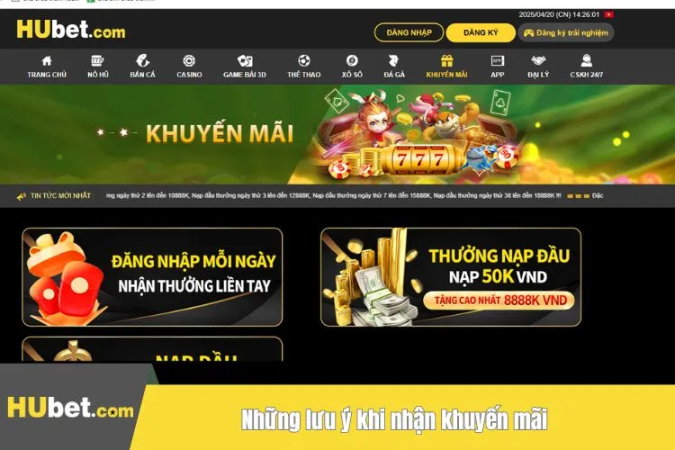Những lưu ý khi nhận khuyến mãi